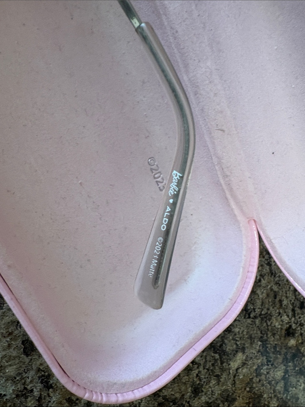Barbie Pink Rimless Sunglasses with Crystal Accents - Picture 4 of 6